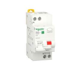Wyłącznik różnicowoprądowy z członem nadprądowym RCBO, 1-biegunowy, 25A, 300mA, na szynę DIN, Schneider Electric, R9D