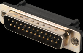 114-25-1-00-00-60 D-SUB plug, 25-pin, for IDC ribbon cable