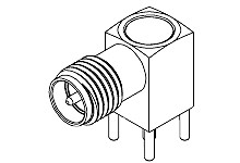 Złącze koncentryczne Montaż na płytce drukowanej Żeński 50Ω typ złącza Złącze SMA 18GHz Lutowane
