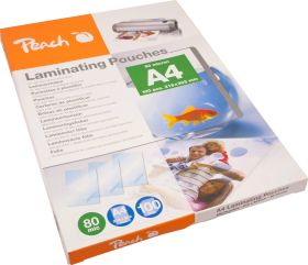 Peach Folia do laminowania DIN A4 80 micron błyszcząca 100 szt.