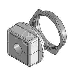 Dławnica kablowa dzielona KVT-SNAP 63, na 1 moduł KT duży, szara, 45154