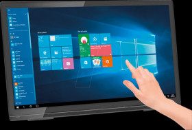 HT273HPB 68.6-cm touch monitor, black, hard glass, EEC D