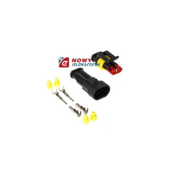 Złącze 2-styk.kpl. hermetyczne superseal 1,5 (OHW/OHG)