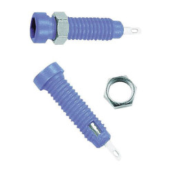St&#xE4;ubli 230050-23 LB2-IF Jack Socket 2 mm Blue Insulated Vertical 1 pc