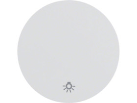 BERKER R.1/R.3 Klawisz nadrukiem symbol "światło" do wyłącznika klawiszowego pojedyncze biały 16202079 HAGER