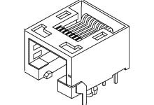 Złącze RJ45 Żeński Złącze RJ45 Przewlekany Cat5e Molex, 90° 1-żyłowe