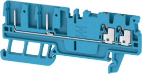 Terminal block, push-in connection, 1.5 mm², 4 pole, 17.5 A, 6 kV, blue, 2482210000