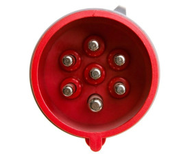 Wtyczka przenośna 32A 7P 400V czerwona IP44 SHARK 027-6V