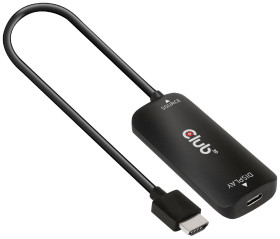 club3D USB adapter [1x złącze żeńskie HDMI, Micro USB - 1x złącze żeńskie USB-C] Adapter HDMI + MicroUSB - USB-C 1 m