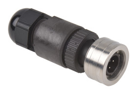 Złącze wielostykowe przemysłowe 4-pinowe M12 Montaż na kablu Wtyczka Brad from Molex