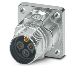Złącze wielostykowe przemysłowe 4-pinowe M17 Montaż przedni Gniazdo Phoenix Contact