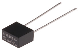 Bezpiecznik nieresetowalny 4A 250V RS PRO F Termoplastyczne 40 A przy 250 V AC rozstaw 5.08mm