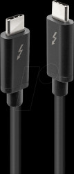 41556 Thunderbolt 3 cable, USB C, 20 Gbit/s 1 m
