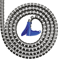 Wąż ochronny HellermannTyton HWPP-8MM-PP-BK-Q1, O 9 mm, czarny, 25 m