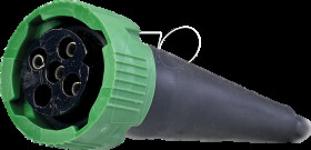 GRÜNES BAJONETT Trailer- bayonet connector, green