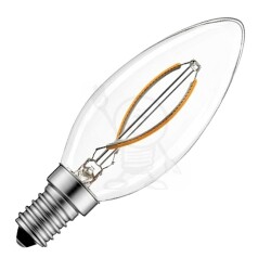 E14 B35 4,0W 827 filament klar LED line 9075