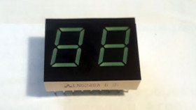 LN524GAS - 2-Digit seven segment display, common-anode