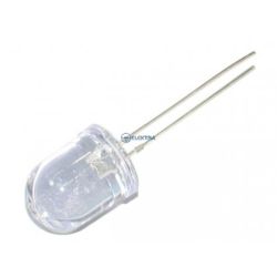 dioda LED 10mm czerwona (625nm) przezr. 9000mcd