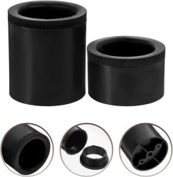 Noga Meblowa - Regulowana 30/35mm - PP - Czarna Nóżka 4szt