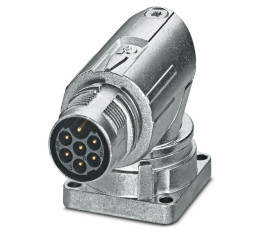 Złącze wielostykowe przemysłowe 7-pinowe M17 Montaż przedni Wtyczka Phoenix Contact