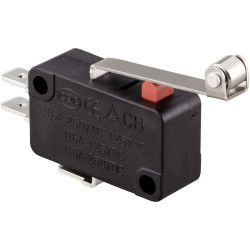 TruComponents 78-0908 Microswitch,On/(On),16A,Medium Roller,Quick Connect