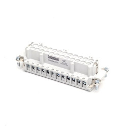 Wsad żeński do pokrywy metalowej, 24 pin lub 48 pin (piny 1-24), 16 A, T0-EB024CP00