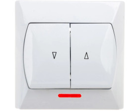 AKCENT Łącznik żaluzjowy z podświetleniem biały ŁP-7AS/00