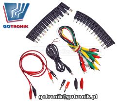 Zestaw 45 złącz i przewodów zasilających