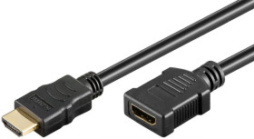 Kabel przedłużający HDMI™ o dużej szybkości z Ethernetem, 1.5m, czarny, 61308
