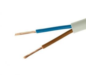 Przewód OMY 2x0.5 biały fi 4.9