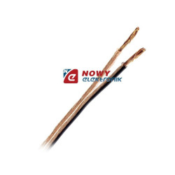 Przewód głośnik. 2x2,5 PGY-p Przeźroczysty PŁASKI