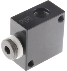 Rozdzielacz 1-kierunkowy zaworu elektromagnetycznego, typ: Rozgałęzienie 1-stronne, do użytku z: Zawór