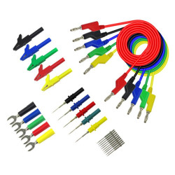 Kable pomiarowe zestaw NR20 HQ 1m 5szt. przewody banan 1000V 15A