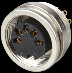 KFV 50 Panel-mounted coupler, front mounting, IP40, 5-pin