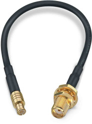 Kabel koncentryczny złącze A SMA złacze B MCX długość 152.4mm typ kabla RG174 Z zakończeniem