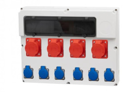 Rozdzielnica FEMO 18M - gniazda 2x16/5, 2x32/5, 6x230V
