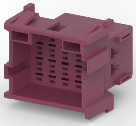 Plug, unequipped, 15 pole, straight, 3 rows, 4-967628-1