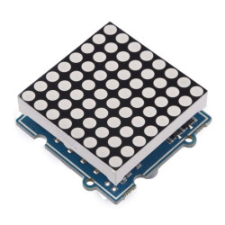 Grove Red LED Matrix w/Driver - matryca LED Matrix 38x38mm - czerwona + sterownik HT16K33