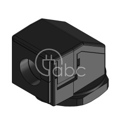 Dławnica kablowa dzielona KVT 50-W90, na 1 moduł KT duży, czarna, 45416