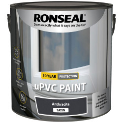 Ronseal 39401 uPVC Paint Anthracite Satin 2.5 litre