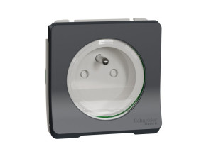 MUREVA STYL Mechanizm gniazda z uziemieniem (zaciski śrubowe) IP55 antracyt MUR38030 SCHNEIDER ELECTRIC