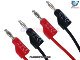 Przewody pomiarowe banan-banan 6A 100cm