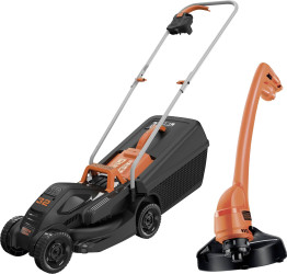 Black & Decker elektryczny Kosiarka, Podkaszarka Zestaw zaw. podkaszarkę 1000 W/250 W Maksymalna szerokość cięcia 32 cm