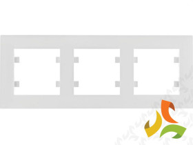 LUMINA INTENSE Ramka 3 potrójna pozioma biała WL5730 HAGER