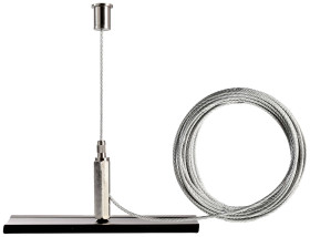 Deko Light 710096 D Line Seilabhängungshalter Mini mit 5,0m Abhängeseil Element systemu szynowego wysokonapięciowego Szy