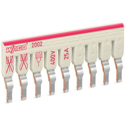 Mikroprzełącznik Staggered Jumper WAGO Blok zacisków na szynie DIN 25A Wciskane