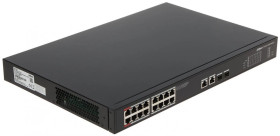 Switch przemysłowy PoE 16-portowy 1Gbps +2x SFP PFS3220-16GT-240