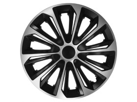 Kołpak 15" STRONG Duocolor czarno-srebrne 4szt
