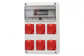 Rozdzielnica LEGATO 16M - gniazda 2x16A 5p, 4x32A 5p /16 modułów/