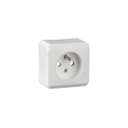 Gniazdo pojedyncze z/u natynkowe IP20 białe WDE001030 Prima Schneider Electric